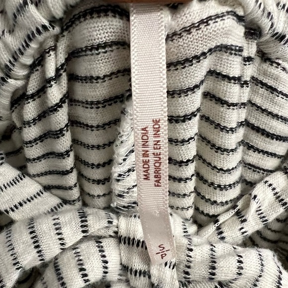 Free People This Is Your Sunday Striped Cutout Jumpsuit Size S Grey/White - Picture 11 of 13